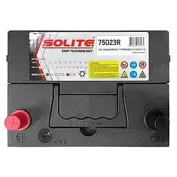 Акумулятор Solite 6СТ-65Ah 75D23R ASIA (+/-) 550CCA 232 x 175 x 225 мм - мініатюра 4