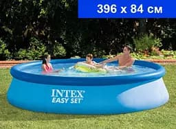 Сімейний басейн Intex 28143, 396×84 см, 7290 л, комплект для ремонту, у коробці (6941057400150) - мініатюра 4