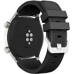 Ремінець Awa для Huawei Watch GT 2 Pro - чорний силікон розмір L ширина кріплення 22мм (WB605504)