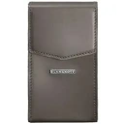 Вертикальна жіноча шкіряна сумка Mini темно-бежева поясна / кроссбоді