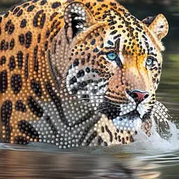 Алмазна мозаїка Тигриця Strateg ZAV1818-7, 18х18 см