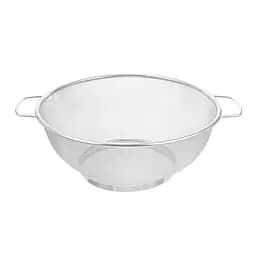 Кухонное сито-дуршлаг из нержавеющей стали с мелкой сеткой и ручками D18 см, Kitchen Master 87737