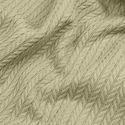 Плед-покривало Cosas Knitted Braid Olive косичка 75х95 см (Blanket_76Olive_KnittedBraid_75x95) - мініатюра 4