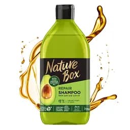 Шампунь Nature Box для відновлення волосся і проти посічених кінчиків з олією авокадо холодного віджиму 385 мл - мініатюра 2