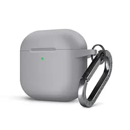 Силіконовий чохол для навушників Apple AirPods 4, Hang Case, сірий, ультратонкий захисний кейс товщиною 2 мм, захист від подряпин, пилу та ударів, компактний, з карабіном для кріплення, ArmorStandart (ARM81284)