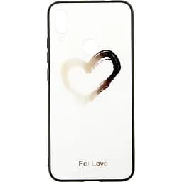 Чохол-накладка Toto Glass Fashionable Case Xiaomi Redmi Note 7 Heart on White