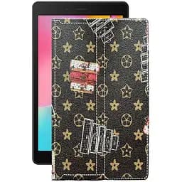 Чохол StatusCASE з екошкіри для планшету Samsung Galaxy Tab A 8.0 2019 (T295) Луі-Вітон-коричневий