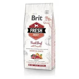 Сухой корм Brit Fresh Beef/Pumpkin Puppy Large 12 кг для щенков больших и гигантских пород собак