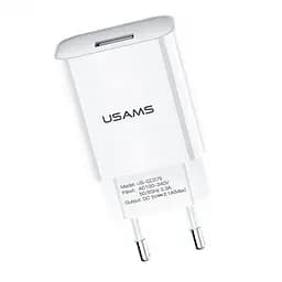 Мережевий зарядний пристрій Usams T18 10W White (US-CC075) [47557] - мініатюра 2