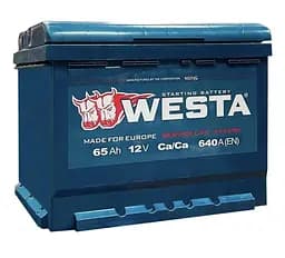 Автомобільний акумулятор WESTA 65 Ah / 640 A Premium L лівий плюс (242x175x190) WPR651