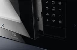 Мікрохвильова піч Electrolux вбудована 25л електронне керування 900Вт гриль дисплей чорний+нерж - мініатюра 3