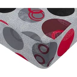 Простыня Iris Home ранфорс Vila на резинке 200х140х25 см красная (svt-2000022318723)