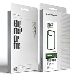 Чехол для Apple iPhone 15, UNIT2, зеленый, ударопрочный, прозрачный противоударный чехол-накладка из TPU и поликарбоната (PC), с защитными бортиками, защита всего корпуса от ударов и царапин, ArmorStandart (ARM69968) - мініатюра 5