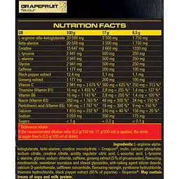Передтренік Nutrend N1 Grapefruit 170 г (17 г x 10 шт.) - мініатюра 3