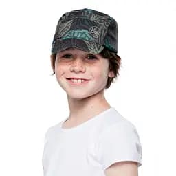 Кепка дитяча Buff Kids Pack Cap stony green Темно-зелений - мініатюра 3