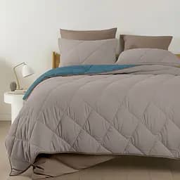 Покривало стьобане двостороннє Cosas Ocean Sand 110х140 см (Blanket_68Sky_84Quartz_kt_15Espresso_110x140) - мініатюра 8