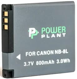 Акумулятор PowerPlant Canon NB-8L 800mAh (DV00DV1256)