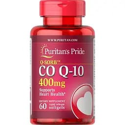 Натуральная добавка Puritan's Pride CO Q10, 400 mg, 60 капсул