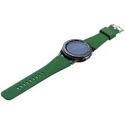 Бреслет к Samsung Gear S3 Frontier (RM-760) - тёмно-зеленый силикон размер L Watchbands (WB001DARKGREENNW2)