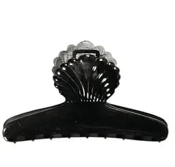 Затиск для волосся Titania пластмасовий, 8 см, чорний, 2 шт. (8022-2 B)