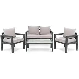 Комплект садовой мебели Di Volio Brescia 2 серый/светло-серый