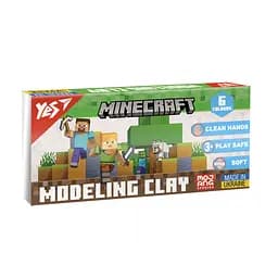 Пластилин Yes Minecraft, 6 цветов, 120 г