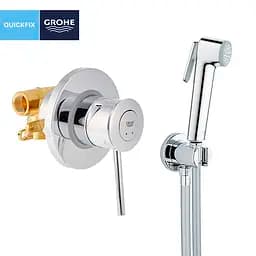Набір гігієнічного душу прихованого монтажу Grohe QuickFix BauClassic UA202606QF, Хром - мініатюра 3