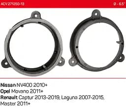 Проставки під динаміки ACV 271250-13 для автомобілів Opel, Nissan, Renault - мініатюра 5