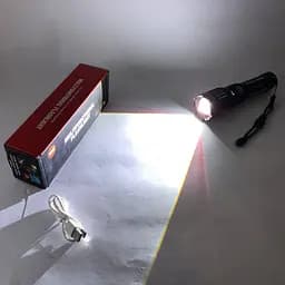 Ручний ліхтар W515-TG zoom + LCD + Type-C + PowerBank + 1х18650 (26650) 5 режимів - мініатюра 7