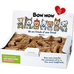 Ласощі для собак Bow wow натуральні міні-кістки з свининою та овочами 1 кг