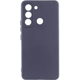 Чохол Lakshmi Silicone Cover Full Camera (AAA) для Tecno Spark 8C Сірий / Dark Gray