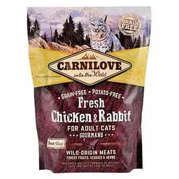 Сухий корм Carnilove Fresh Chicken & Rabbit Gourmand for Adult cats 0.4 кг Курка та кролик для дорослих кішок