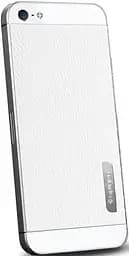 Чехол-накладка Spigen Skin Guard Set Series Leather White для iPhone 5