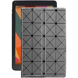 Чехол StatusCASE из экокожи для планшета Sigma mobile X-style Tab A101 Серый ромб