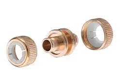 Муфта ремонтна латунна для поливального шланга сполучна Intertool Storm 1/2 x 1/2 - мініатюра 2
