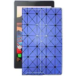 Чехол StatusCASE из экокожи для планшета Lenovo Tab 3 TB3-730X Синий ромб