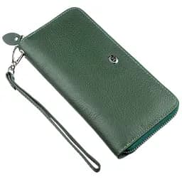 Жіночий клатч-гаманець ST Leather 18936 зелений