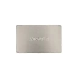 Металева пластина для зберігання сід-фрази Btcwallet Mini Plate 55×90 мм (1 шт)