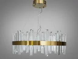 Підвісна LED-люстрацвіт латунь Diasha 836/600BR кришталева, 135 Вт, 58 см, 14-20m2 - мініатюра 6