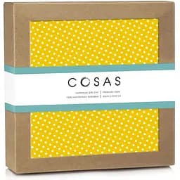 Наматрасник непромокаемый Cosas _DotsMustard 70х120 см горчичный (WaterSheet_DotsMustard_120)