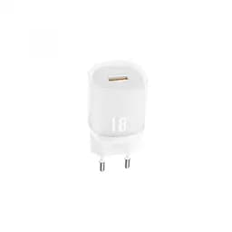 Зарядний пристрій адаптер живлення мікро XO L157 18 W 1 USB-A блок білий - мініатюра 2