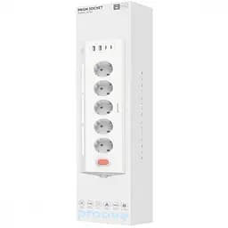 Мережевий фільтр Proove Prism Socket (5xAC + 2xType-C + 2xUSB) 1.6m white (PSPS25002202) - мініатюра 3