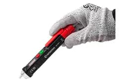 Детектор прихованого проведення тестер напруги безконтактний Intertool 12-1000В LED - мініатюра 5