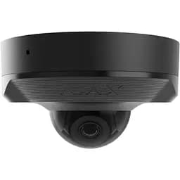 IP-камера Ajax дротова DomeCam Mini, 8мп, 4мм, Poe, True WDR, IP 65, ІЧ 30м, аудіо, кут огляду 75°до 85°, міні купольна, чорна