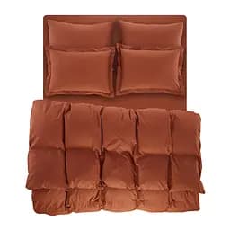 Пододеяльник с наволочками Penelope Catherine brick red, 260х240+70х50 (2) см, кирпичный (svt-2000022278676)