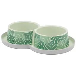 Moderna Double Trendy Dinner Eden 2х350 мл модерна подвійна миска для котів, дизайн Едем