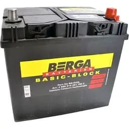 Акумулятор Berga Basic block 60Ah ASIA Ев (-/+) 510EN 232х175х225 мм