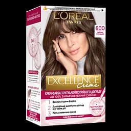 Крем-фарба для волосся L'Oreal Paris Excellence Creme з потрійним доглядом 6.00 Темно-русявий, 192 мл