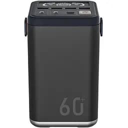 Повербанк O2 Project потужний 60000 mAh 65W для ноутбука 6 портів 20V