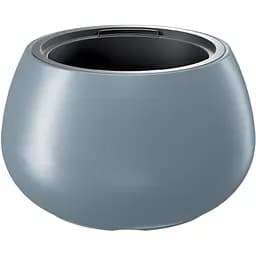 Горщик для квітів Prosperplast Heos з вкладишем 370 мм світло-сірий (89199-443)